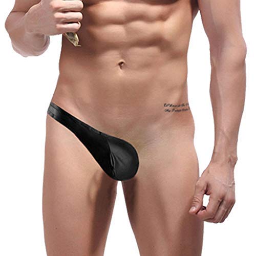 Creamlin Herren Einseitiger Tanga (Schwarz)