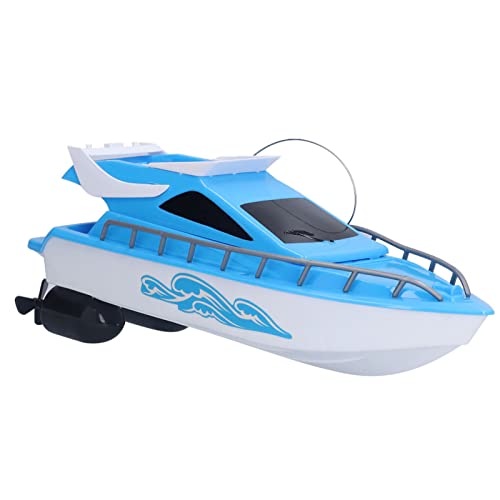 Bnineteenteam Ferngesteuertes Boot, Kabelloses 2,4-GHz-Funkgesteuertes Hochgeschwindigkeits-Rennboot-Spielzeug für Erwachsene und Kinder(Blau)