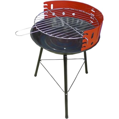 Festival Holzkohlegrill 36x36x52cm Rundgrill Standgrill Camping Garten Grill