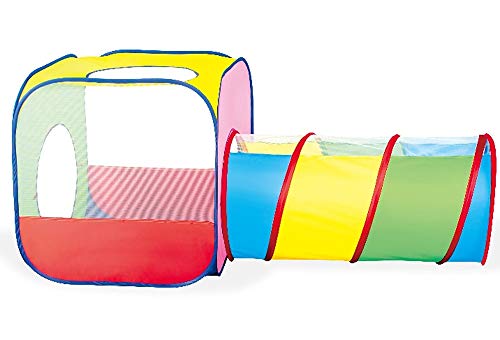 Brigamo Pop Up Spieltunnel Kinderzelt Spielzelt Bällebad
