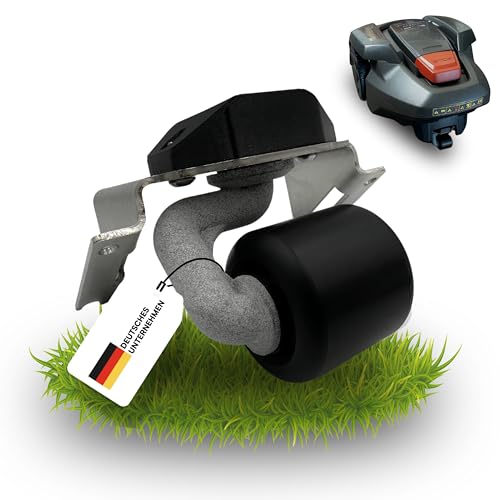 LADSPRINT® Drehbares Rad v2.0 passend für Mähroboter | Verbesserte Leistung & Akkulaufzeit | Edelstahl und Nylon | Passend für viele Modelle von Gardena, Husqvarna uvm. | Perfekte Rasenpflege