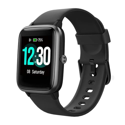 Smart Watch Fitness Tracker Fitness mit herzfrequenz,Smartwatch IP68 Wasserdicht Fitness Uhr Voller Touchscreen mit Musiksteuer Schlafmonitor Uhren für Damen Herren Kinder