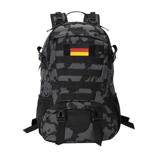 Jueachy Rucksack Herren 30L, Schulrucksack Wasserdicht Militär Molle Tactical Backpack Military Rucksack Große Kapazität Taktischer Rucksack Outdoor Schulrucksack für teenager jungen mädchen