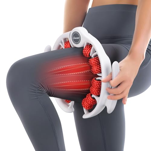 Beine Roller Cellulite Massagegerät, Massageroller mit Griff Anticellulite Entfernung, Faszienrolle Bein Massageger für Oberschenkel Celulitis, Lymphdrainage, KöRperformung, Manuell Schenkel Massage