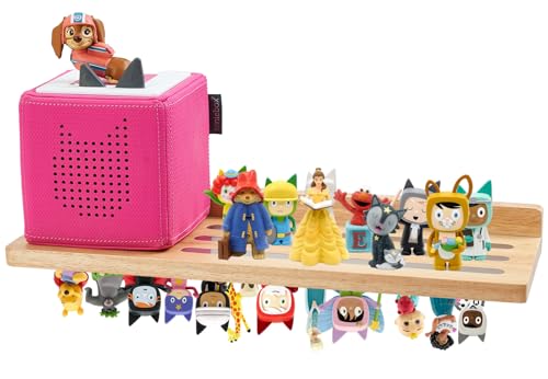 Gieanoo für Tonie Regal,Tonies Regal Mädchen für kreative Toines Display 30-36 Figuren Natürliche Eiche Tonie aufbewahrung für Kinderzimmer，Babyzimmer