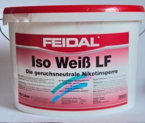 Feidal Iso Weiß LF, Nikotinsperre / 10 L/Isoliert Flecken (Fett, Ruß- u. Nikotinflecken) hochdeckend, Farbton Weiss, matt