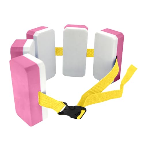 Schwimmgürtel Kinder 3–6 Jahren, Schwimmlernhilfe für Kinder von 30 kg Verstellbarer Schwimmgurt Kinder Schwimmhilfe mit 5 Eva Schwimmkissen-pink