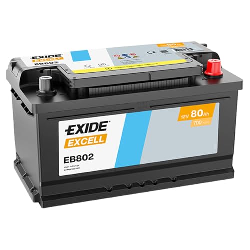 Exide Excell EB802 80Ah Autobatterie wartungsfrei (einbaufertig)