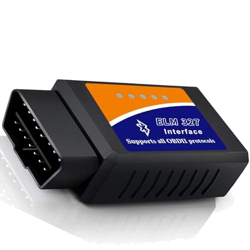 OBD2 Bluetooth Adapter für Android Windows, Auto Diagnosegerät OBD Adapter für Alle OBDII Protokoll Fahrzeuge für Auto Diagnosegerät OBD Adapter für Alle OBDII Protokoll Fahrzeug（1 Stück）