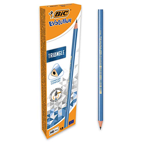 BIC 964845 Evolution Triangle HB Dreikant Bleistifte,12er Pack