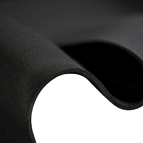 0,5m Neopren Stoff Doubleface 3mm Stretch 130cm breit Meterware in vielen tollen Farben!, Farbe:schwarz-schwarz