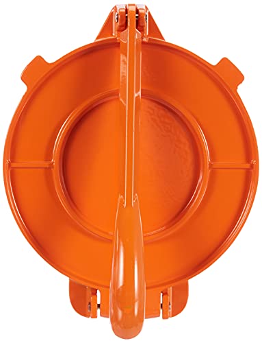Ibili 799820 Tortillapresse 20 cm aus Aluminium, orange