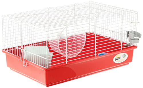 Ferplast Hamsterkäfig, Nagerkäfig CRICETI 9, Kleintierkäfig, Hamsterzubehör inklusive, 46 x 29,5 x h 23 cm.