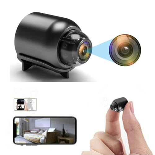 BSLVWG Mini Kamera,1080P WiFi versteckte Kamera geheime Kameras Mini Baby Home Security Micro Kleine Monitor Videokamera mit Bewegungserkennung App Steuerung