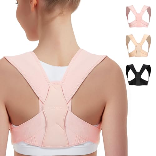 Rücken Geradehalter, Verstellbare Schultergurt Haltungskorrektur Rücken Damen für Clavicle Unterstützung und die Bereitstellung von Schmerzlinderung von Nacken, Schulter und oberen Rücken (S/M)