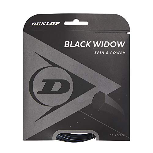 Dunlop Tennissaite, Black Widow String, 12m Saitenset, 1,26mm, 17g