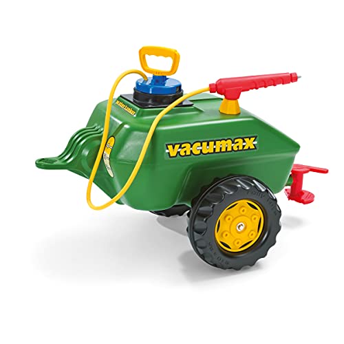 Rolly Toys 122868 - rollyVacumax (für Kinder von 3 bis 10 Jahren, Fassanhänger, Pumpe mit Spritze, Befüllung max. 15 Liter), 75 cm × 45 cm × 43 cm, grün