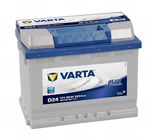 Varta D24 Blue Dynamic Starterbatterie für Passenger Car, 5604080543132 12V 60Ah 540A