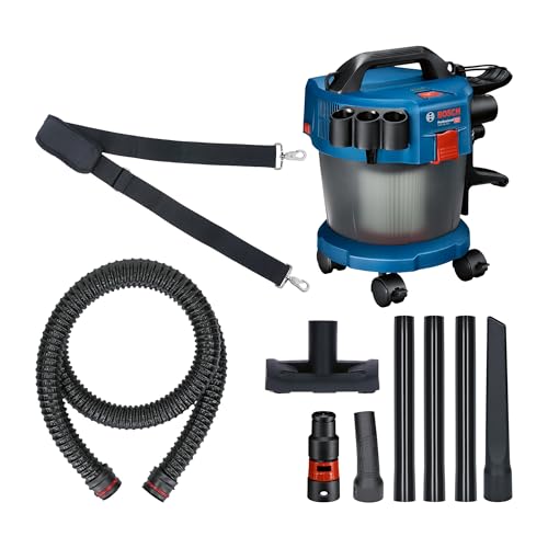 Bosch Professional 18V System Industriestaubsauger GAS 18V-10 L (inkl. 1,6 m Schlauch, 3 Verlängerungsrohre, ohne Akku/ Ladegerät)