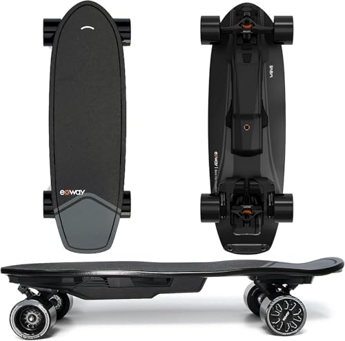 EXWAY Wave Elektro-Langboard mit Fernbedienung, Höchstgeschw. 37 km/h, schnell austauschbare Batterie, max. 200 kg Belastung, IP55 wasserabweisend, geeignet für Erwachsene und Jugendliche(99wh)