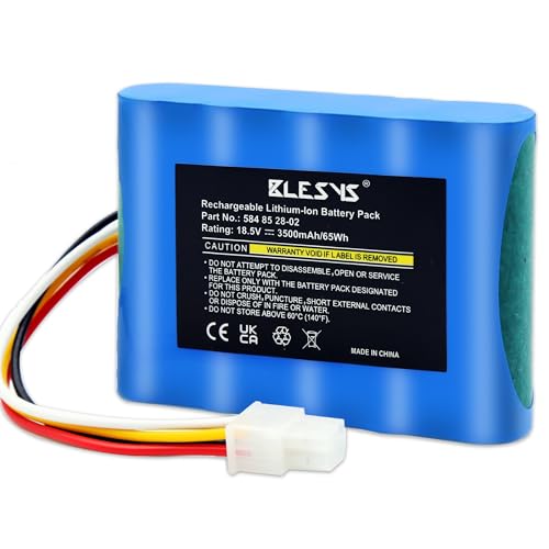 BLESYS 3500mAh Mähroboter Akku für Husqvarna Automower 310 315 315X Ersatzakku Modell 584 85 28-02 Kompatible mit Gardena Sileno City 250 500 R100Li Sileno+ R130Li R160Li Rasenroboter [18,5V 65Wh]