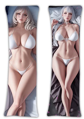 Acepunch Hochwertiges 3D-Dakimakura AI-generiertes Computergrafik-Design Pfirsichhaut-Stoff Kuschelkissen Anime Bezug Realistischer Lebendiger Interaktiver CG Charakter Effekt 150x50cm ERO-CG-AIP-011