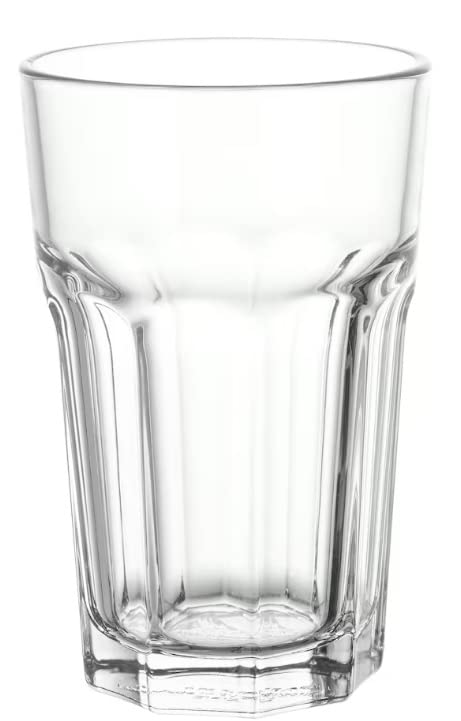 IKEA 6-er Set Gläser Pokal stapelbares Glas - 350ml - 14 cm hoch - spülmaschinenfest, IK-124, Transparent