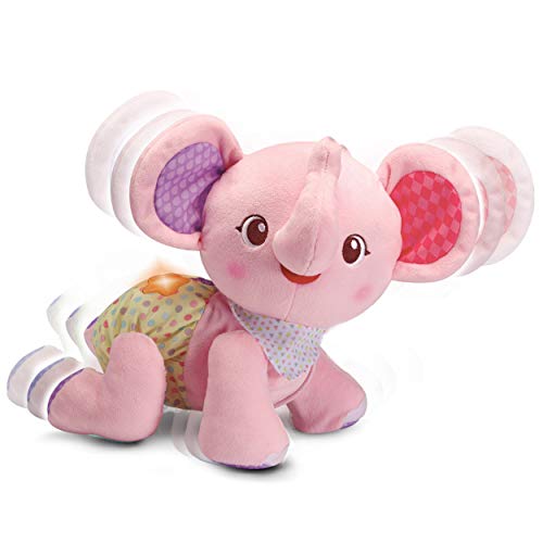 VTech 80-533254 Krabbel-mit-Mir-Elefant pink Babyspielzeug, Krabbelspielzeug, Motorikspielzeug, Krabbelhilfe