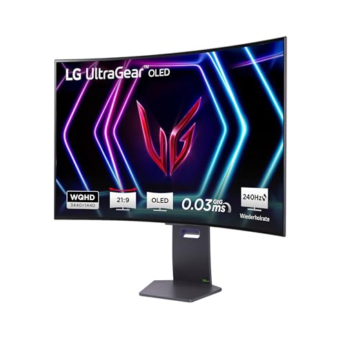 LG Electronics 39GS95QE-B.AEU UltraWide QHD UltraGear Gaming OLED-Monitor 39' (99cm), 3440 x 1440, 0,03ms GtG, 240Hz, HDR400 TRUE BLACK, NVIDIA G-Sync Compatible, AMD FreeSync Premium Pro - Grau