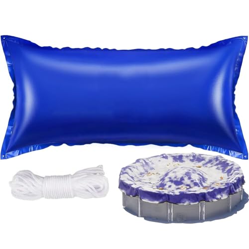 JYvinity Poolkissen Winter 120x240cm,Pool Kissen für den Winter,Luftkissen Pool mit Doppelnaht WhirpoolsAbdeckung Einbaupools Winter inkl. 1X Rollen Seil
