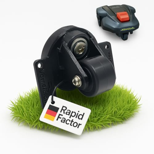 GENERISCH Drehbares Hinterrad kompatibel und passend für Gardena, Husqvarna, Flymo Rasenmähroboter | reibungslos drehbar | Rasen schonend | Rasenmäherrad aus witterungsbeständigen PETG