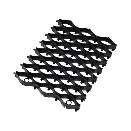 bepco Flexgitter 5er Set (2,00 x 0,30 m) – Rasengitter Geogitter – Flexible & robuste Bodenverstärkung, Mähroboter-geeignet, mit 15 Erdanker, 100% recycelter Kunststoff, für den Garten & Wege