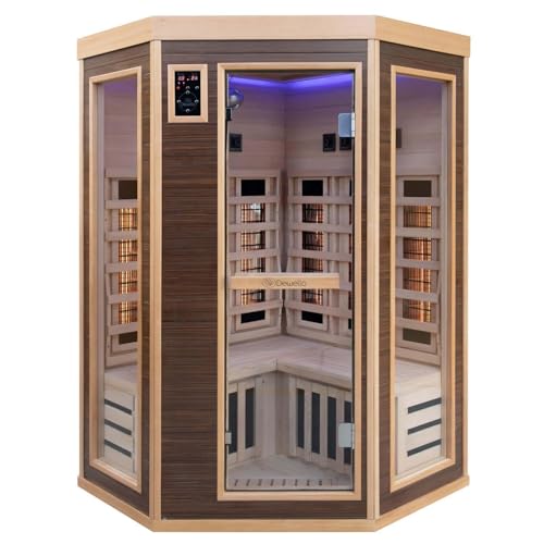 XL Luxus LED Infrarotsauna - Infrarotkabine 120x120 Dual-Therm Vollspektrum 2025