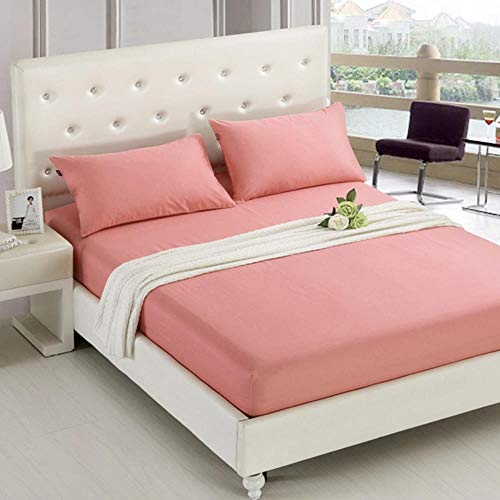 Solid Color Spannbettuch Startseite Bettlaken Bettwäsche Tagesdecke Elastic Band Bettdecke Anti-Rutsch-Matratze-Abdeckung Hotels Blatt Bedspread, Style4,100x200x20cm