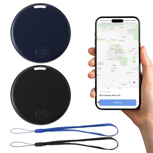 2 Stück Schlüsselfinder Bluetooth 5.2, Smart-Tag GPS Tracker kompatibel mit iOS und Android, Schlüsselanhänger für Schlüssel Geldbörse Tasche Haustier Koffer, fortschrittlicher Android-GPS-Tracker