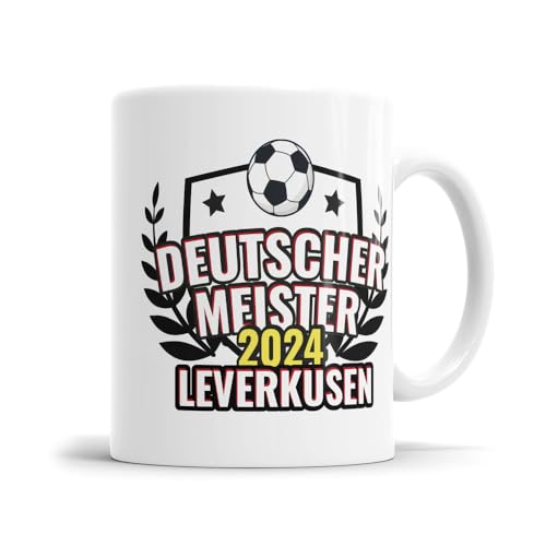 Bedruckte Tasse mit Deutscher Meister 2024 - Leverkusen