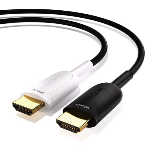 8K HDMI 2.1 Glasfaser kabel 2m, 48Gbps Ultra High Speed Kabel Unterstützung 8K@60 4K@120 eARC RTX 3090 HDCP 2.2&2.3 Dolby Kompatibel mit PS5, Xbox Series X, Roku/Fire/Sony/LG CX TV