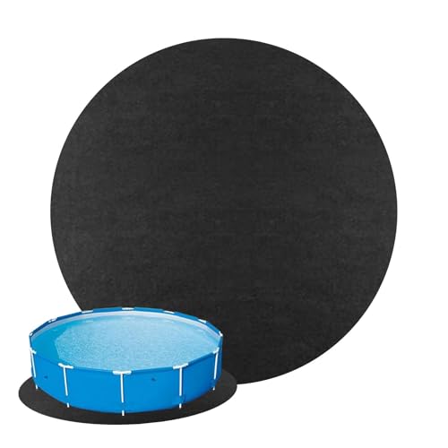 Dirfuny Bodenplane für Pools | 370 cm Runden Poolunterlage UV-Stabil & reißfest | Bodenschutzplane Swimmingpool