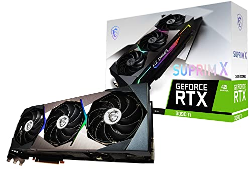 MSI GeForce RTX 3090 Ti SUPRIM X 24G Gaming Grafikkarte - NVIDIA RTX 3090 Ti, 24 GB Speicher
