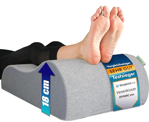 DYNMC you Ergonomisches Venenkissen Beinhochlagerungskissen – Beinkissen zur Entlastung der Beine, Lagerungskissen Erwachsene, Venenkissen & Fußkissen mit Beinstütze, Oeko-Tex geprüft Beinauflage