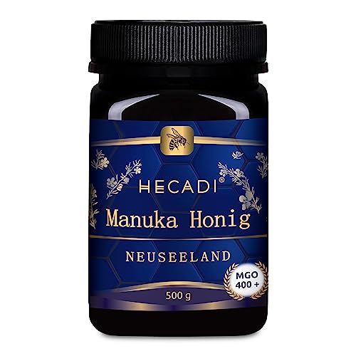 Manuka Honig MGO 400+ Hecadi I Original aus Neuseeland I mit zertifiziertem und Garantiertem Inhalt von MGO