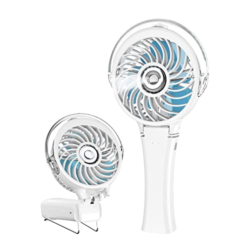 HandFan Handventilator Akku Tragbarer USB Ventilator Elektrischer 17ML Wassertank Mini Lüfter Batteriebetrieben Faltbar Desk Fan für Büro Zuhause Reisen Camping Party