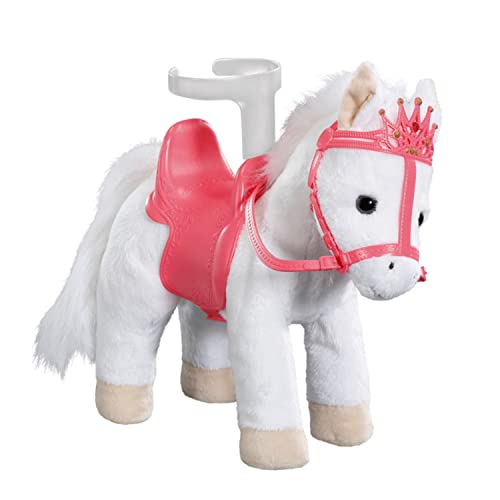 Baby Annabell Little Sweet Pony, Spielpferd Pony mit Sound-Effekten inklusive Sattel mit Puppenhalterung, 36 cm groß, 705933 Zapf Creation