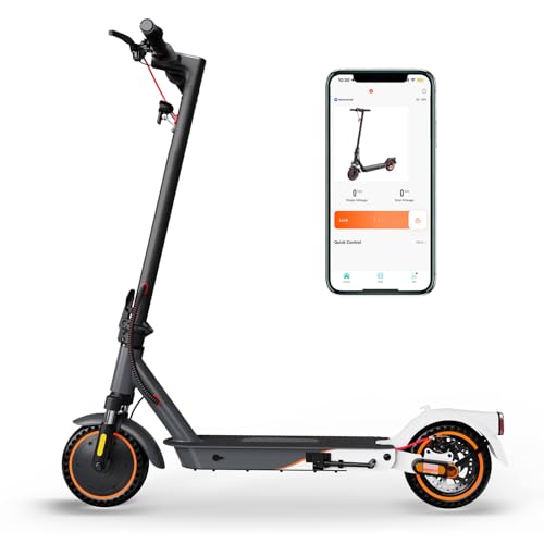 Elektroroller mit Straßenzulassung(ABE), Faltbarer E-Scooter für Erwachsene bis 120KG - 400W Motor, 7,8Ah Batterie, APP Steuerung, 8,5'' Gummi-Räder
