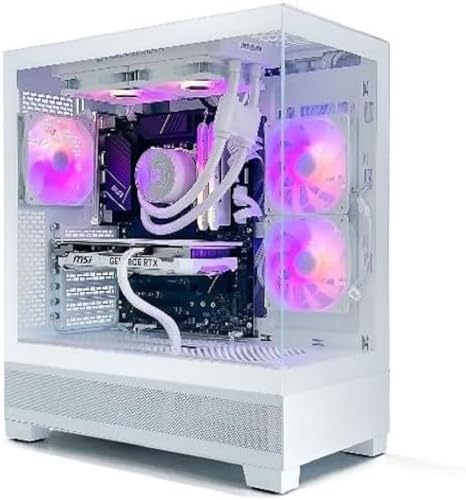 PC GAMING Aqua Gaming PC - NVIDIA RTX 4060 8G - Watercooling 240mm White - Case Aqua View XT - B760-WIFI - Corsair Vengeance SL 2X8GB DDR4 3600 WH - SSD 1TB PCI 4.0 - Windows 11 Pro