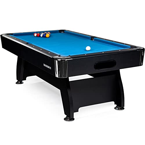 Billardtisch 8ft - 244x132x80 cm - 8 Fuß Pool Billard - Kugelrücklauf - Tischbillard mit Zubehör - Billard Tisch - Buckshot Blackmagic