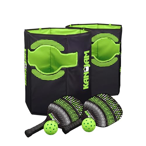 Generisch KanJam Pickleball Pack 'n Go – Faltbares Reiseset für unterwegs