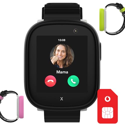 Vodafone Xplora X6 Play Smartwatch für Kinder SIM | 50€ Amazon-Gutschein nach SIM-Registrierung | GPS-Tracker, SOS-Knopf, Schrittzähler, Anrufe, Kamera | Kids Watch mit Eltern-App