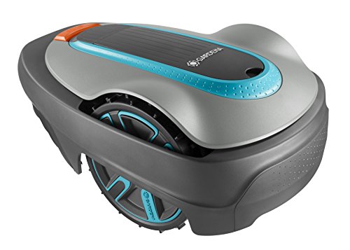 Gardena SILENO City 300: Mähroboter bis 300 m² Rasenfläche, Bluetooth-App bedienbar, Schnitthöhe 20-50 mm, LCD Display, Diebstahlschutz, inkl. Begrenzungskabel, Haken und Verbinder (15005-47)