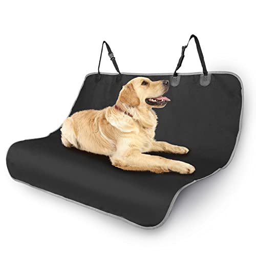 Nobleza Hunde-Sitzbezüge für Fahrzeuge, Auto-Rücksitzbezüge aus Oxford-Stoff, wasserdicht, Kratzfest und rutschfest, Autozubehör SUV Universal Schwarz 140 × 110 cm